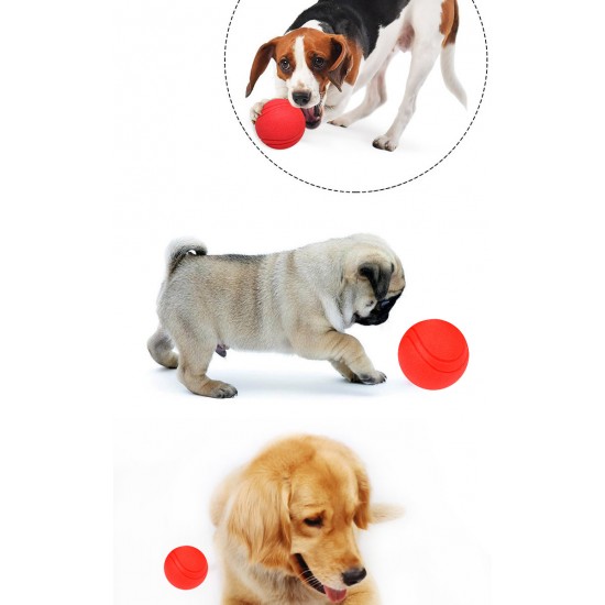 Dog Ball Pet Dog Toys Indestructible Chew Toys Ball with String Interactive Toys for Large Dog Puppy Bouncy Rubber Solid Ball