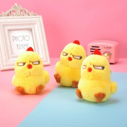 Cute Yellow Chicken Plush Doll Pendant KeyChain Bag Pendant 