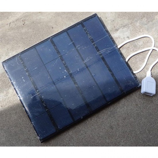 Phone Charger USB Solar Panel Outdoor 5W 5V Portable Solar Charger Panel Climbing Polysilicon Travel DIY Solar Charger Generator