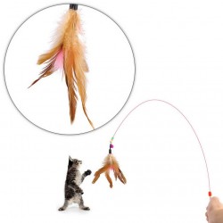 Simulation Bird interactive Cat Toy Funny Feather Bird Cat Stick Toy For Kitten Playing Teaser Wand Toy Pet Cat Supplies