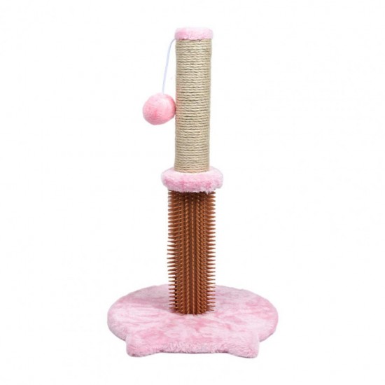 Safe Cat Climbing Tree with Plush Ball Anti-skid Kitten Scratch Post Pet Climbing Post Toy