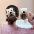 Cute Bear Hair Scrunchies Velvet Elastic Bands Fashion Plush Tie Head Rope Ponytail Holster High Elastic Women Girl Accessory